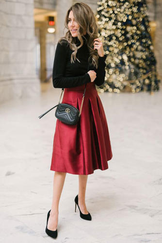 outfit natalizio rosso